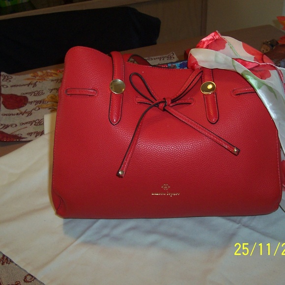 NANETTE LAMPONE Handbags - NANETTE LAMPONE NWOT RED VEGAN LEATHER HANDBAG